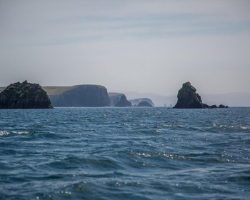 Прибытие на Шикотан, бухта Димитрова