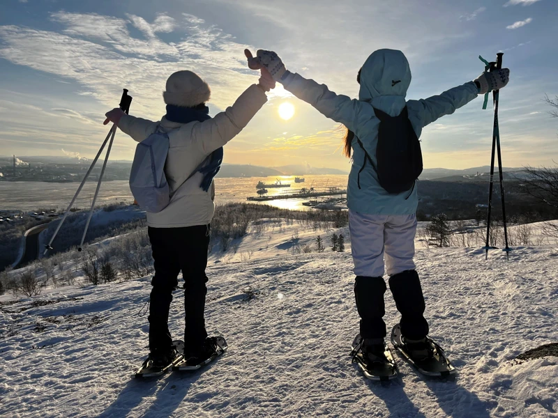 Виды Активная прогулка в полярную ночь на сопку Мишукова