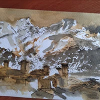 Фото отзыва 3: экскурсия "Кофейные картины: мастер-класс от художника в Москве"