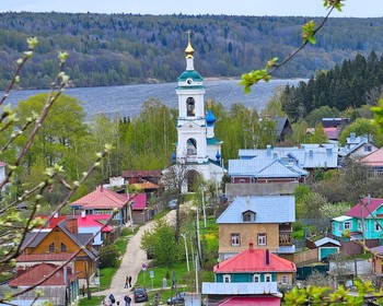 Вдохновение Плёса и закат на Волге
