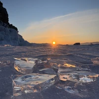 Фото отзыва 2: экскурсия "Зимний Ольхон: чистый лёд, пузырьки и гроты"