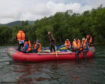 Сплав на рафтах, уха на природе, купание в Малкинских источниках