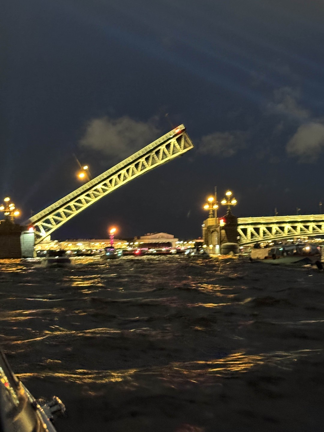 Ночная прогулка на катере к разводным мостам (Анастасия)