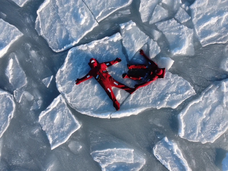 Айс-флоатинг в Японском море