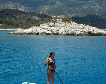 Катание на сапах и марина Каша