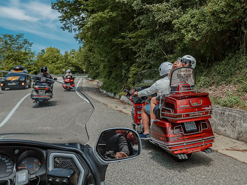 Пассажиром на мотоцикле - к Змейковским водопадам