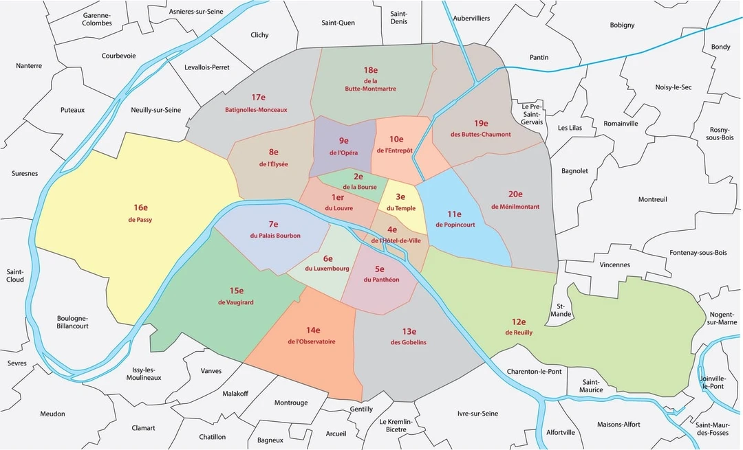 районы парижа