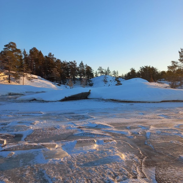 Зимняя Ладога на аэролодке