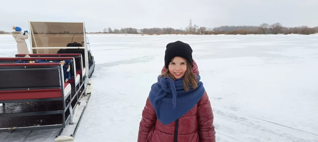 Из Новгорода до Юрьева монастыря - на санях снегохода (Татьяна)