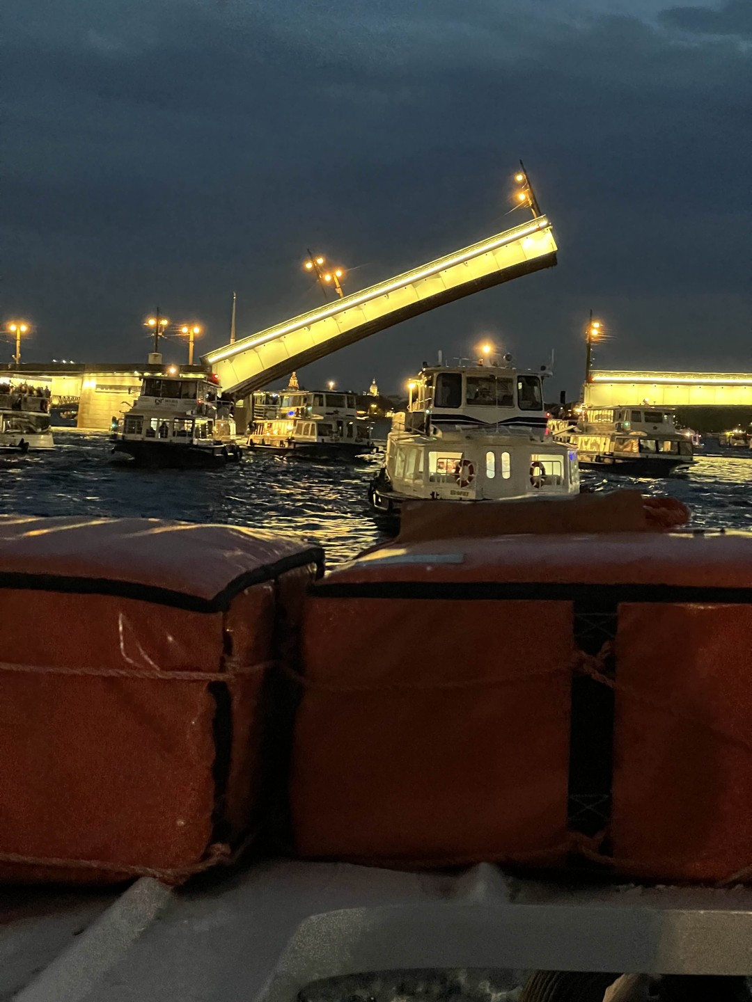 Ночная теплоходная прогулка на разведение мостов с живой музыкой (Саврасова)