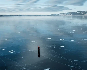 Северная часть Ольхона, катание на коньках, баня