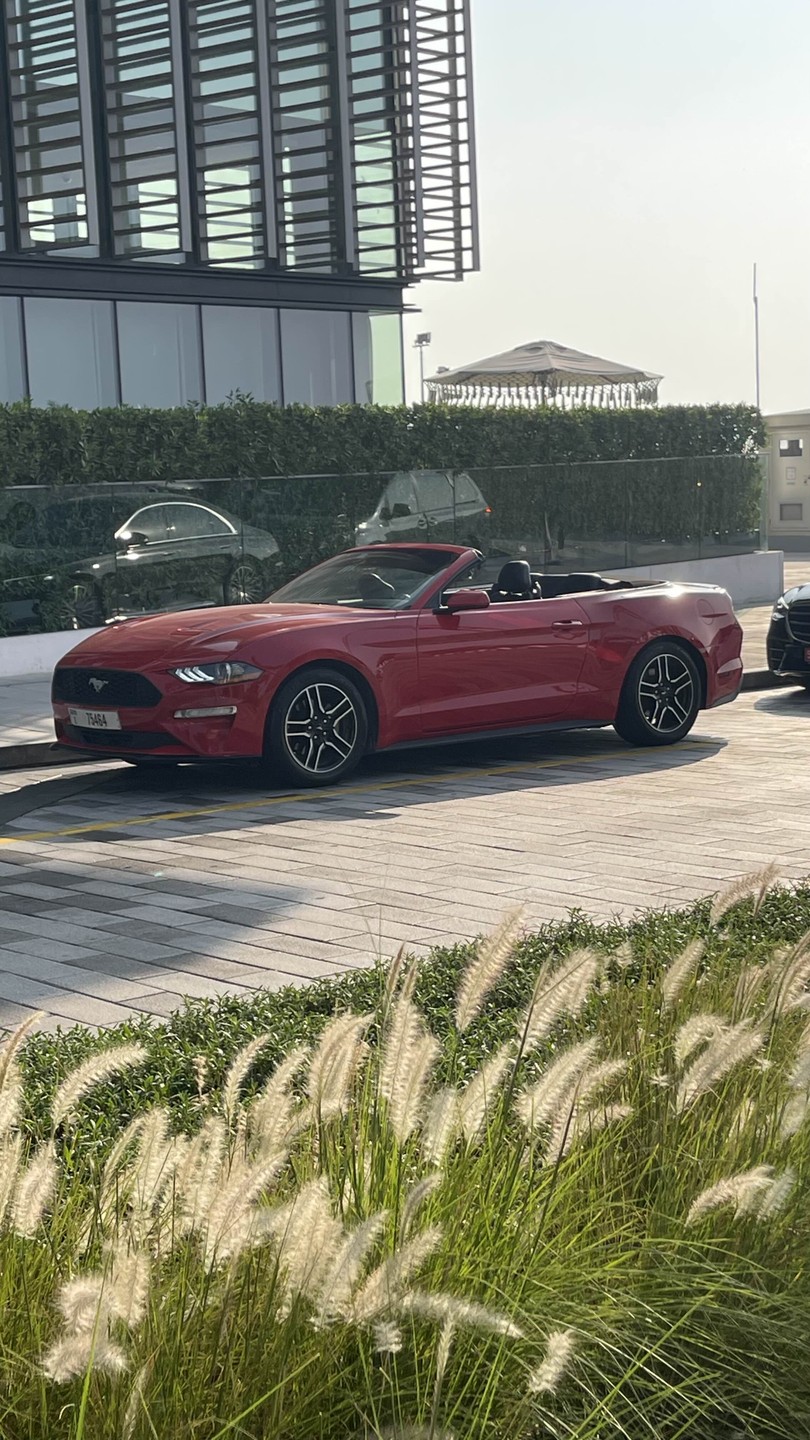 На жёлтом кабриолете по Дубаю (Ирина)