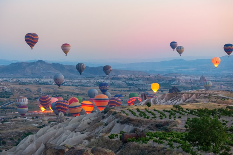 Каппадокия: рассвет на воздушном шаре