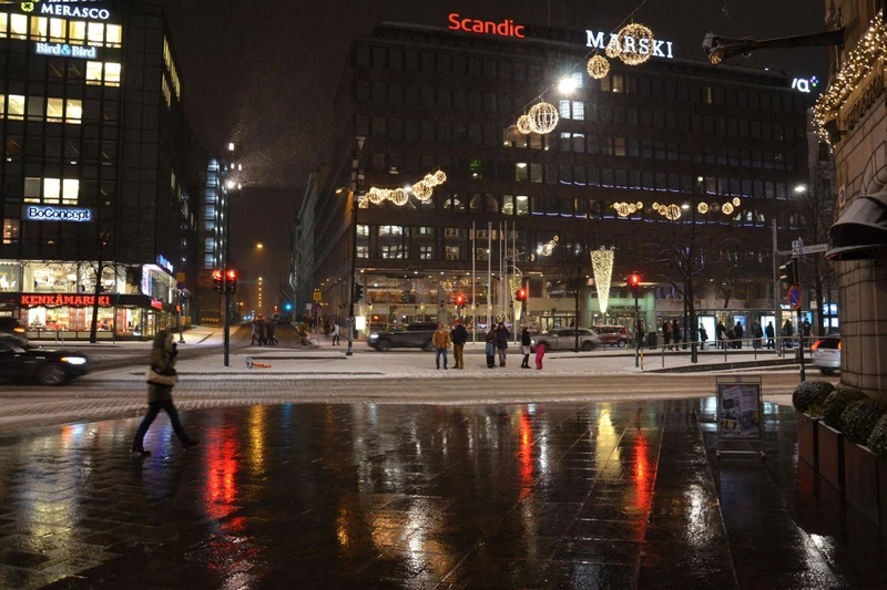 Рождественские декорации Хельсинки