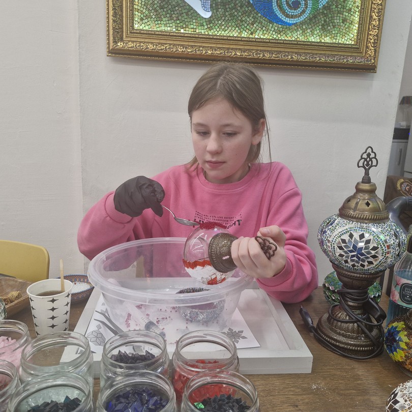 Добрый день. Решили создать турецкую лампу