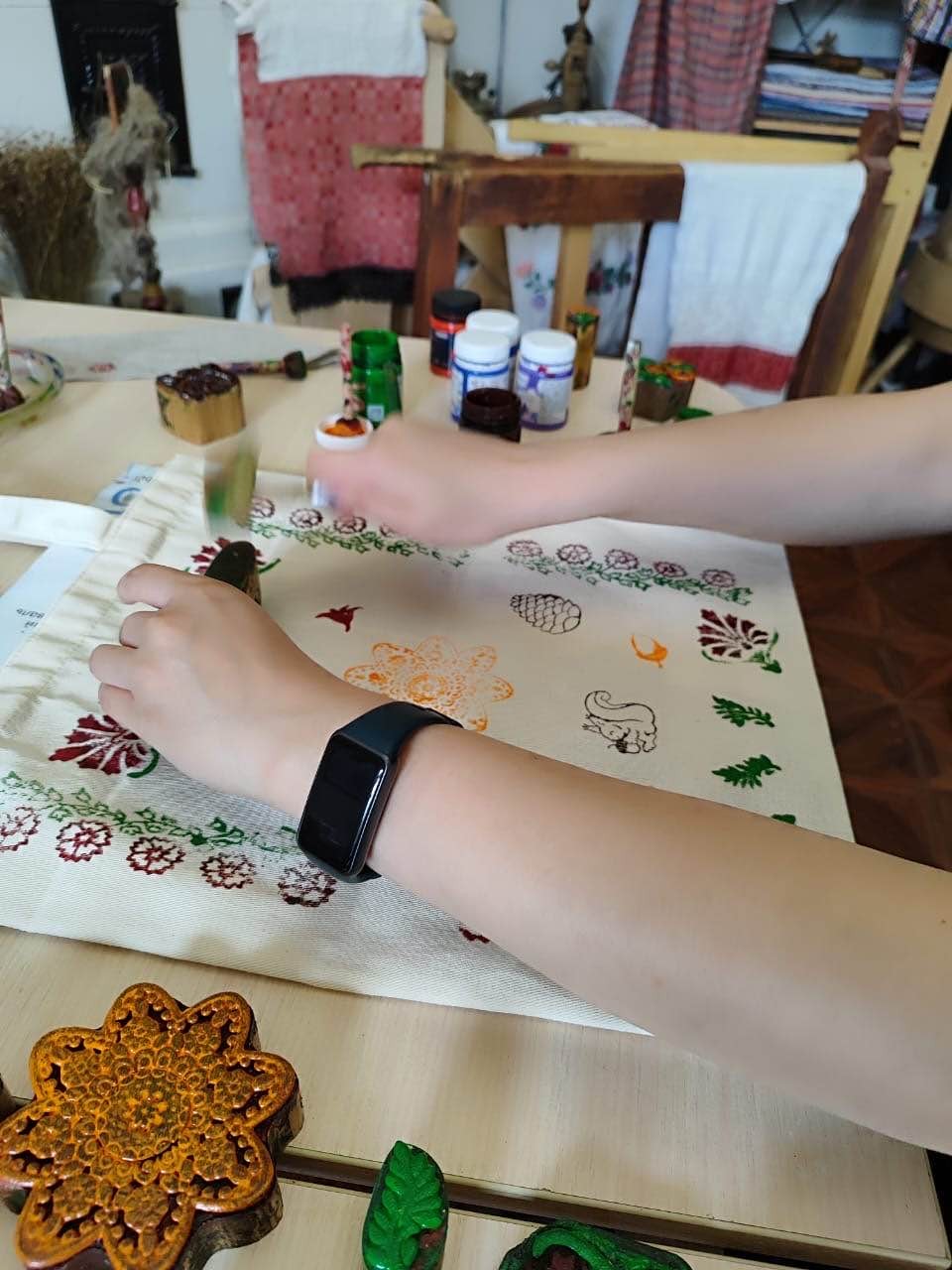 Сумка-шоппер своими руками: мастер-класс по набойке на ткани (Анна)