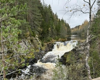 Водопад Кивач, экскурсия по заповеднику, вулкан Гирвас