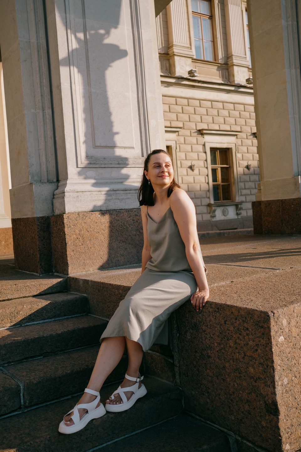 Фотосессия на питерских улочках и крыше (Анастасия)