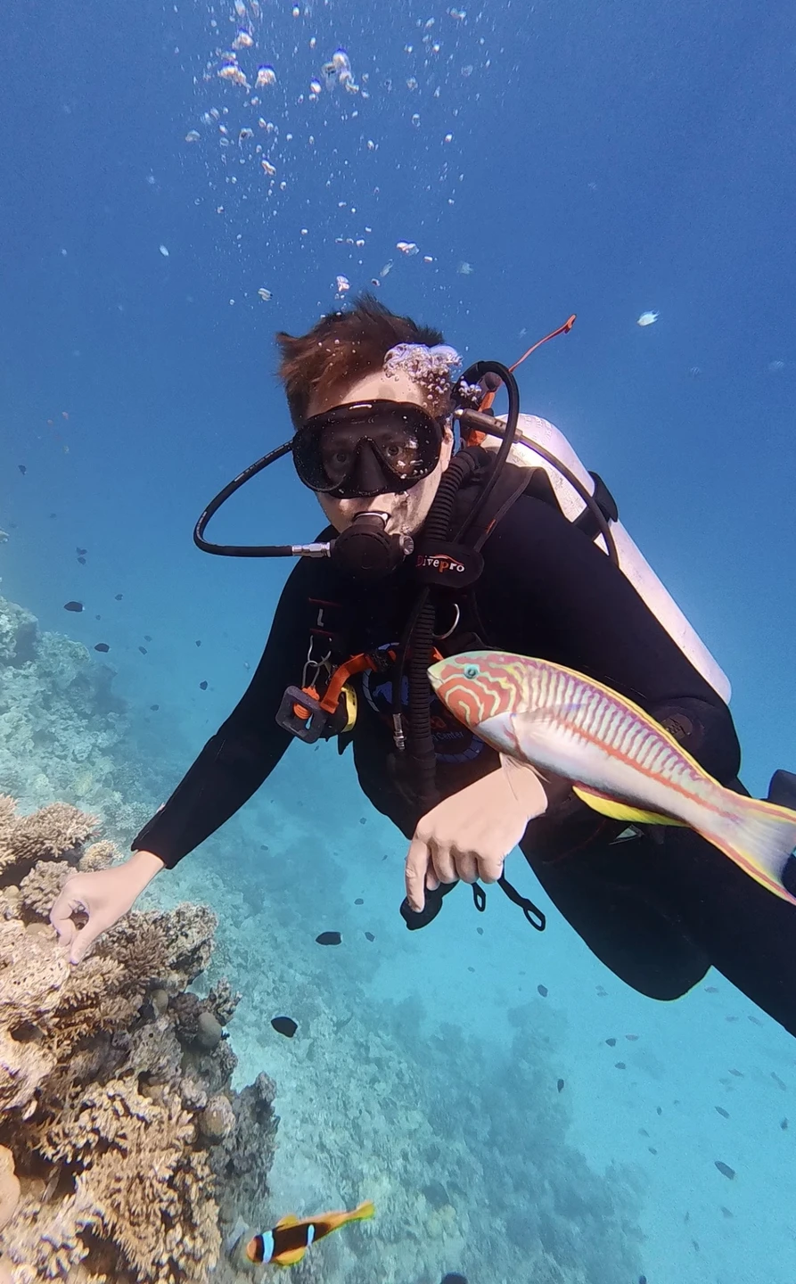 Вадим максимально комфортно познакомил нас с подводным миром и культурой дайвинга. Настолько трепетного подхода со стороны