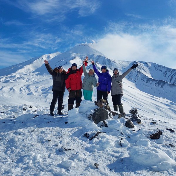 К Малой долине гейзеров - на снегоходах
