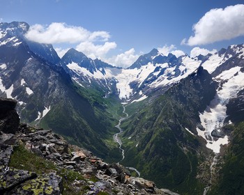 Домбай: гора Белалакая и подъём на хребет Мусса-Ачитара