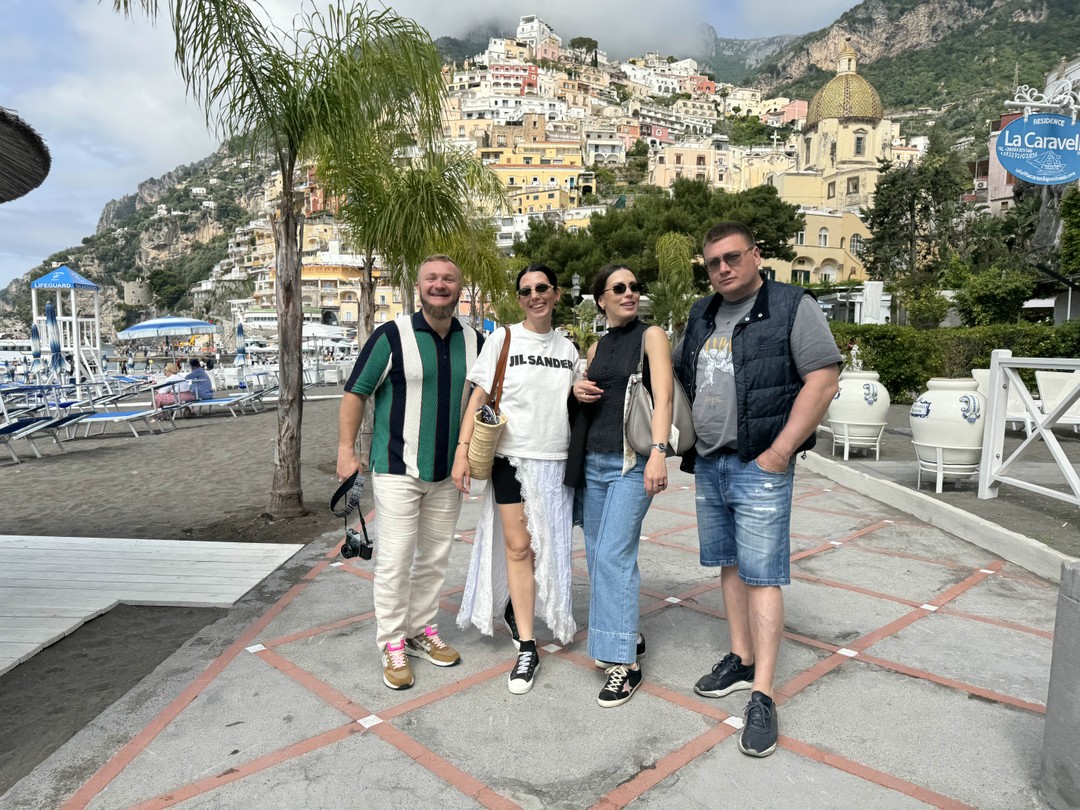 Благодарим Алину и Григория за увлекательный и душевный день, проведенный на Амальфитанском побережье, наша компания осталась