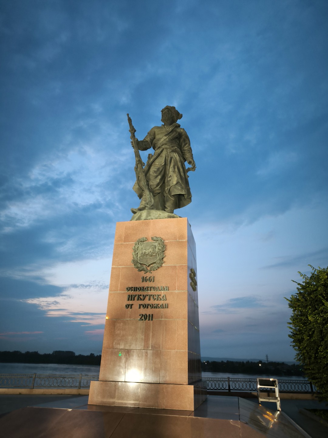 Ночной Иркутск на автомобиле (Юлия)