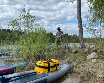 Утро на природе и сплав на 10-20 км до Толмачёво