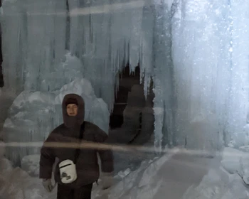 Оленегорск, Мончетундра, саамское кладбище, катание на горе Айкуайвенчорр