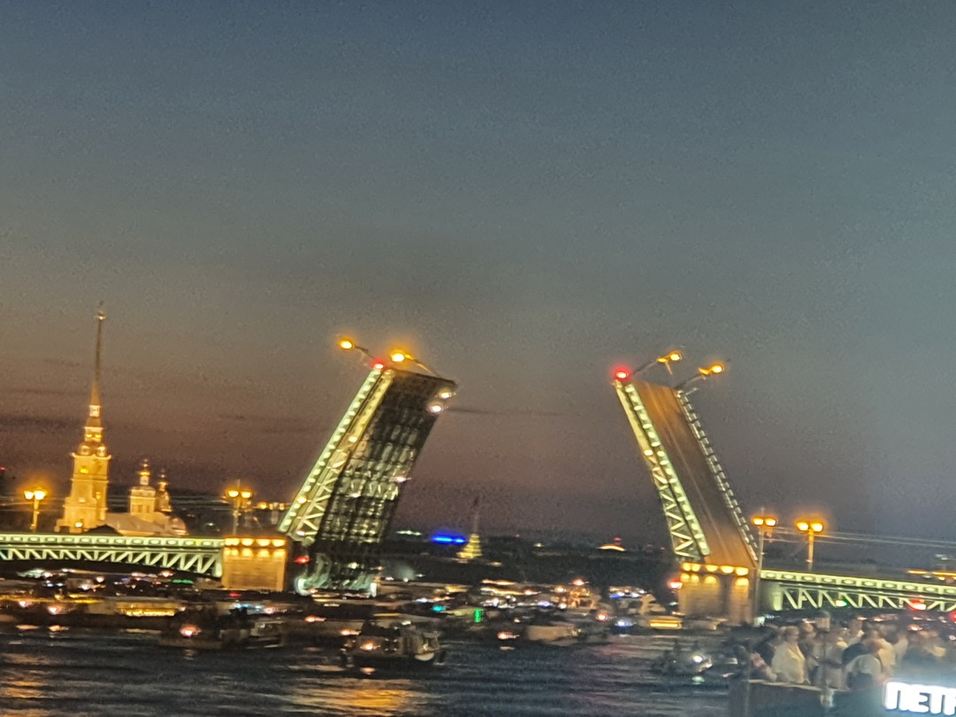 Автобусная экскурсия по ночному Петербургу + разведение мостов (Софья)