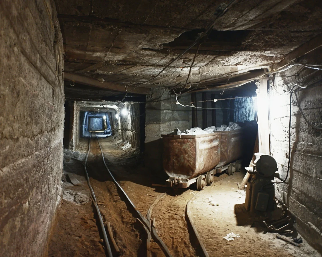 Спуск в соляную шахту с мини-группой