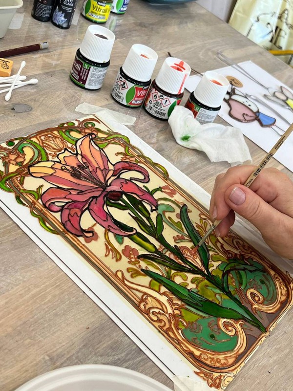 Мастер-класс в Калининграде «Картина на стекле витражными красками»