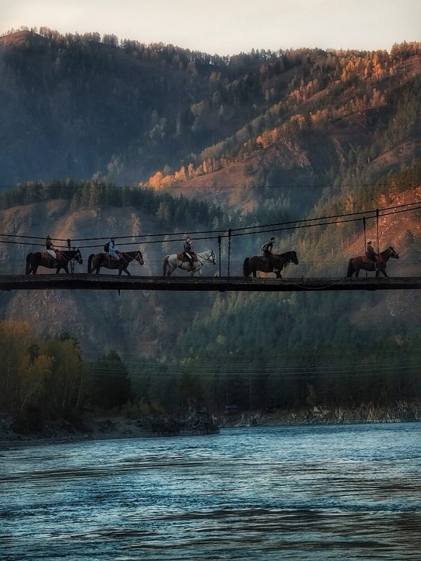 Фото отзыва 5: авторский тур "Конный тур для новичков по&nbsp;осеннему Алтаю с&nbsp;проживанием на&nbsp;базе. Всё включено"