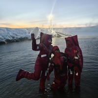 Фото отзыва 3: экскурсия "Айс-флоатинг: купание в Кольском заливе"