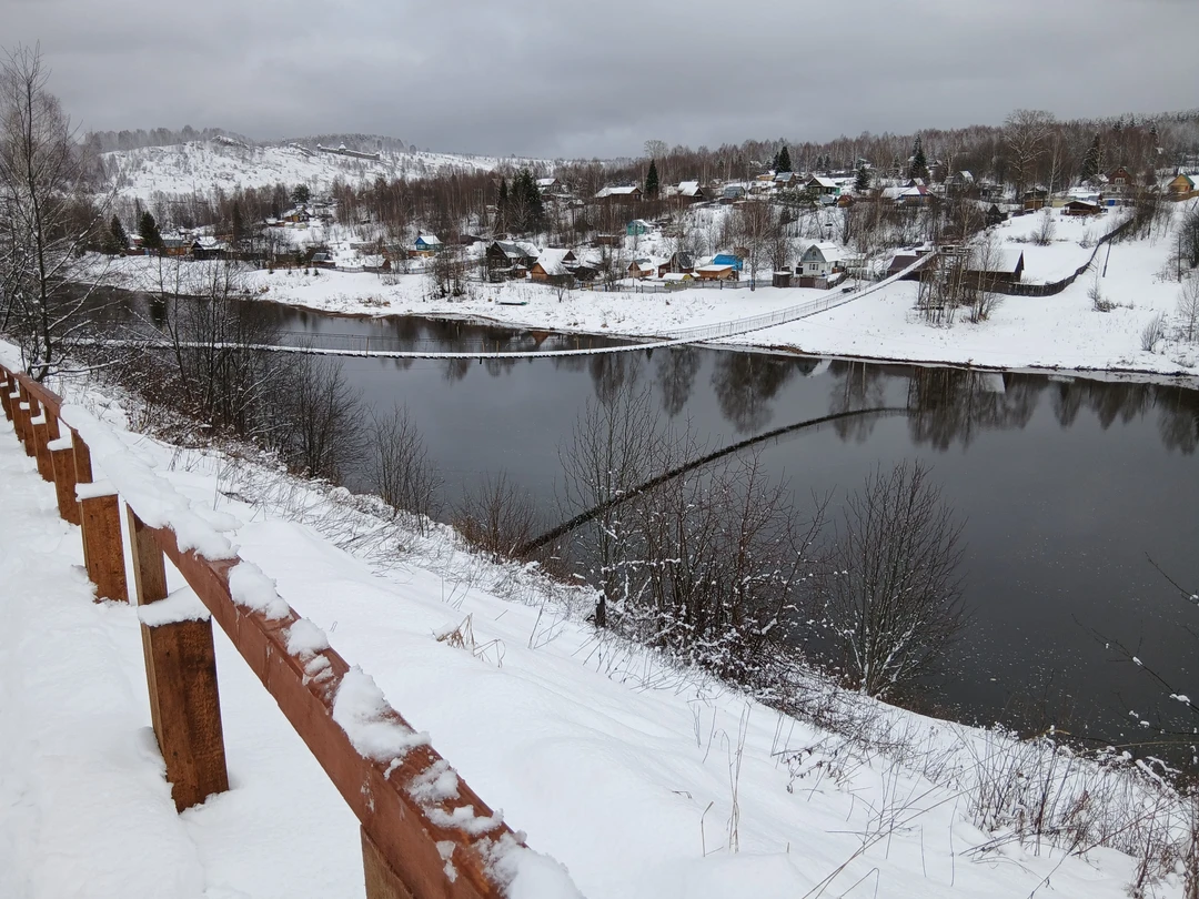 Была на экскурсии 29 ноября. Природа сделала подарок в виде снежного покрова за городом и от