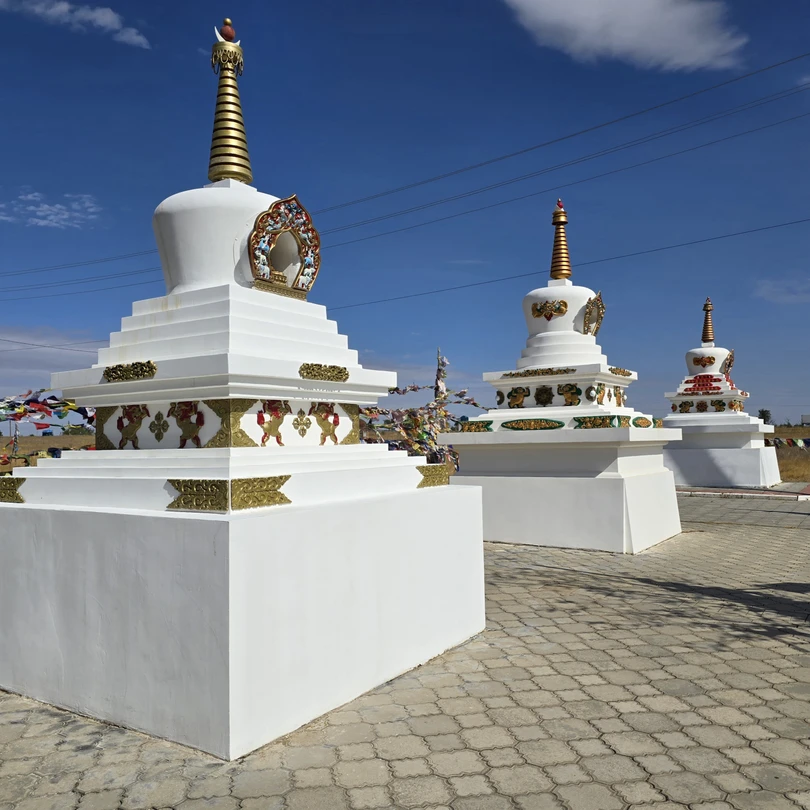 Экскурсия была потрясающая! Мы посетили два буддийских храма, покатались на верблюдах и поели блюда калмыцкой кухни.