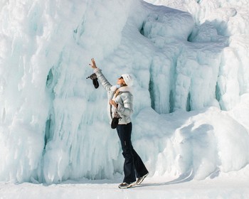 Путешествие на север Ольхона и обед на льду