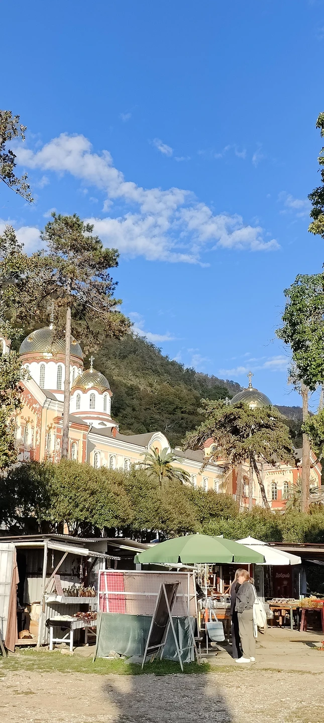 Ездили в Абхазию из района курорта Имеретинский. Трансфер забрал нас со стоянки, расположенной не далеко от