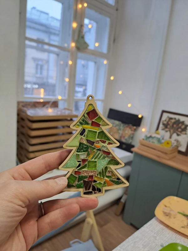 Новогодний мастер-класс по мозаике в Ярославле