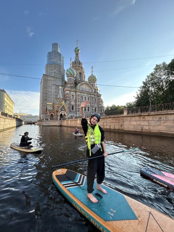 Фото к экскурсии Сап‐променад по рекам и каналам Петербурга