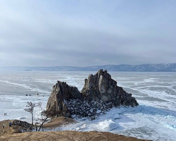 Переезд на Ольхон через Тажеранские степи и закат на мысе Бурхан
