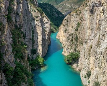 Сулакский каньон, прогулка на катере и бархан Сарыкум