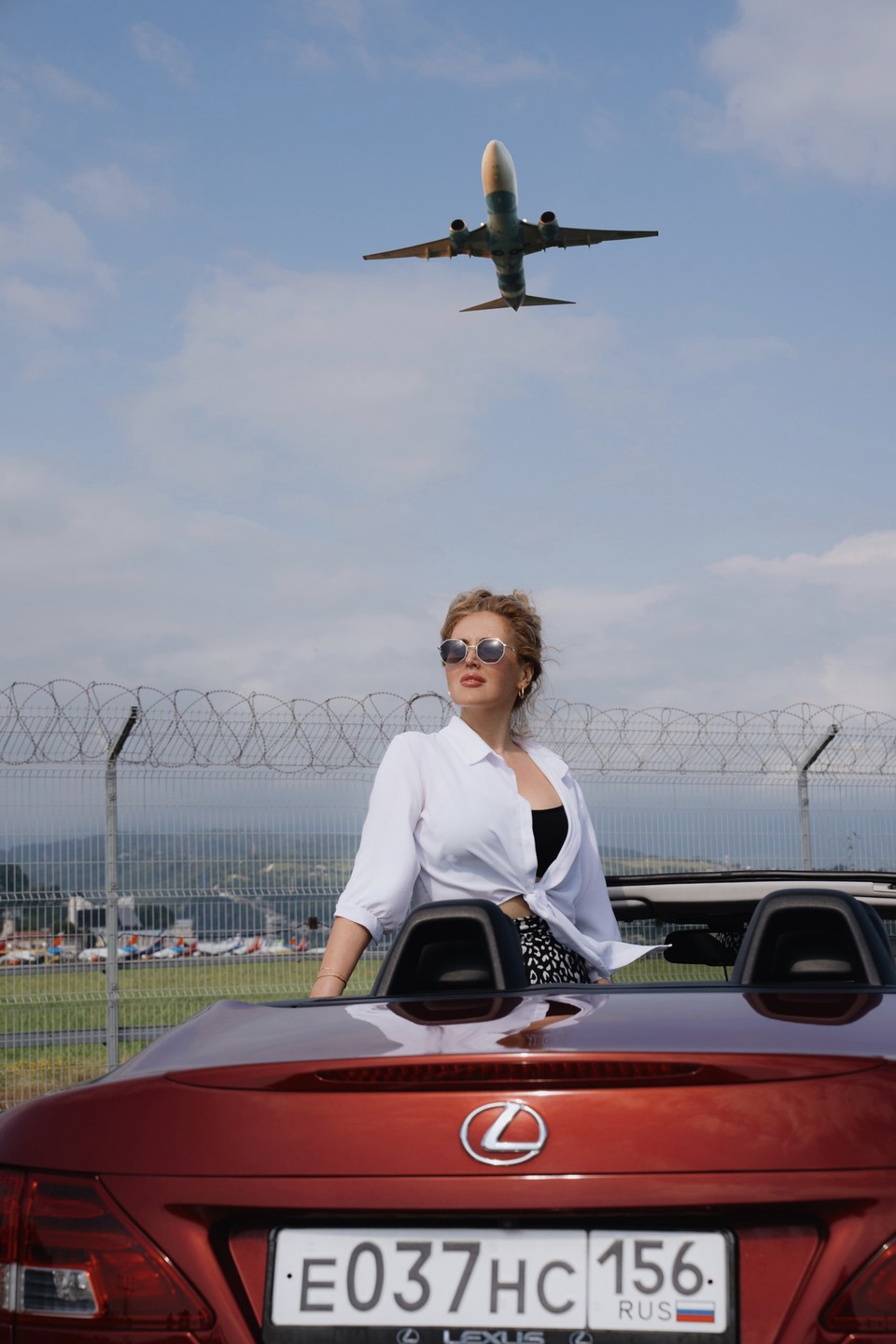 Фототур в Красную Поляну на кабриолете Lexus (Оксана)