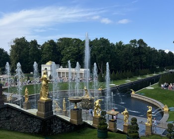 Фонтаны, Большой дворец, парк Александрия, Коттедж