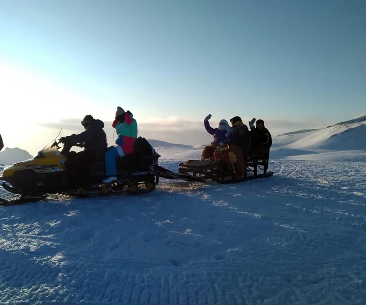 На снегоходе - к Авачинскому вулкану