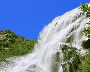 Водопад Алибек и Турье озеро