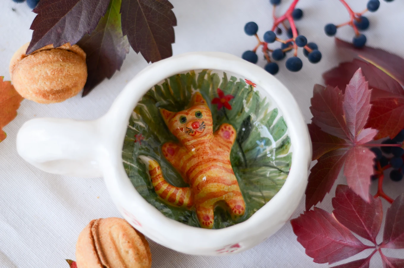 Мастер-класс по ручной лепке кружки с авторским дизайном