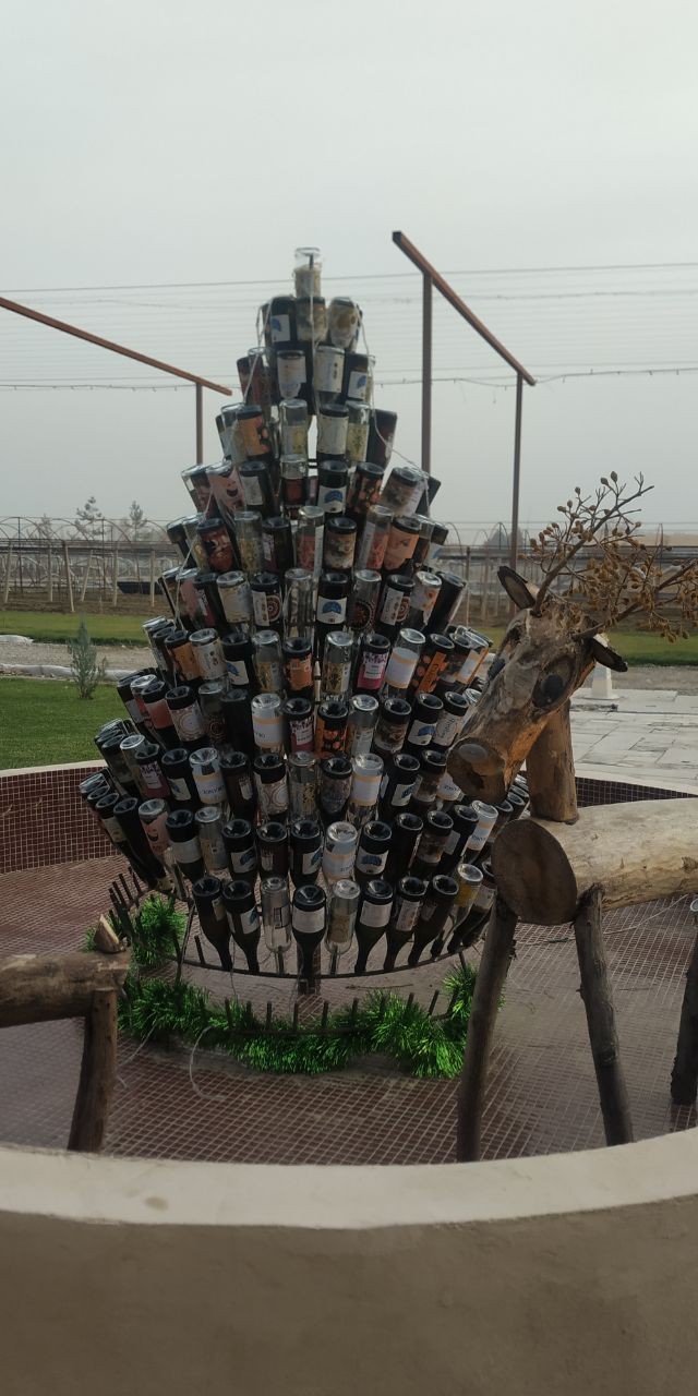 Очень довольна, посещением загородной Винодельни в окрестностях Ташкента. Атмосферное место, много новогодних декораций, всё сделанно с