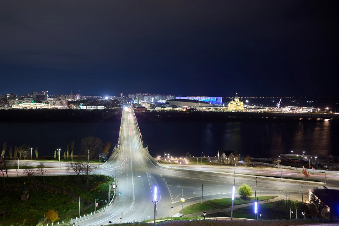 Огни ночного Нижнего Новгорода (Алексей)