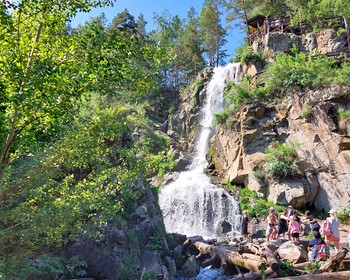 Камышлинский водопад, мощная Катунь и Зубы дракона